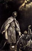 GRECO, El, St Francis's Vision of the Flaming Torch